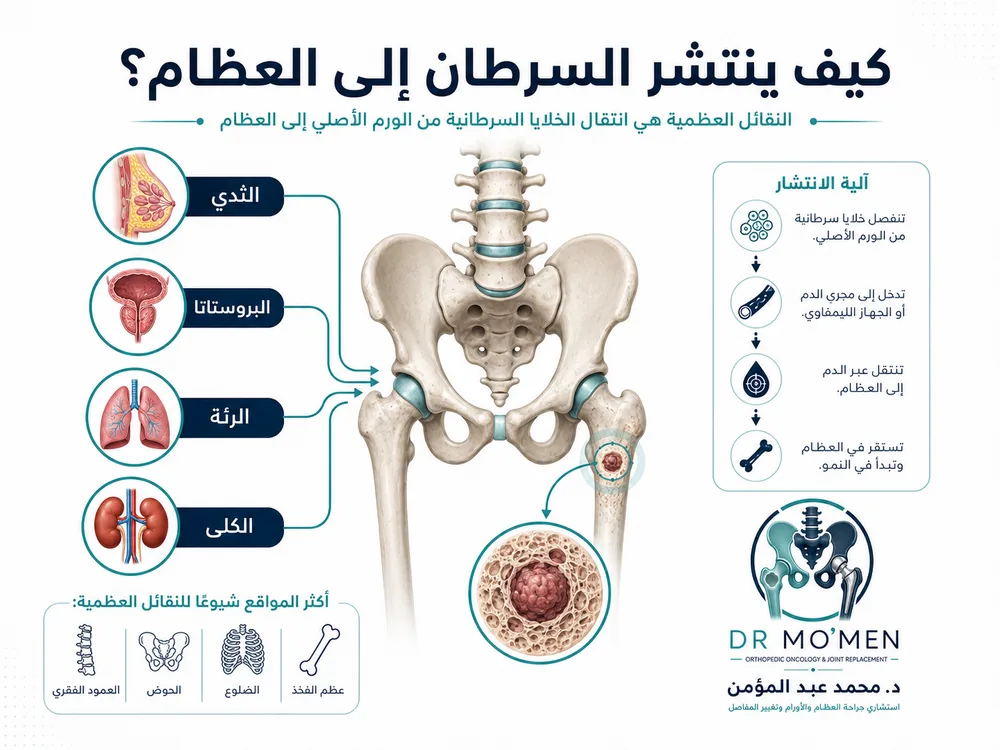 ألم جديد في العظام عند مريض لديه تاريخ سرطان سابق ألم جديد في العظام عند مريض لديه تاريخ سرطان سابق