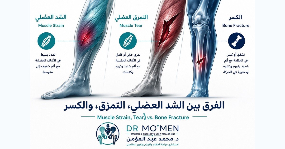 الفرق بين الشد العضلي والتمزق العضلي والكسر: كيف تعرف ما الذي تعاني منه؟