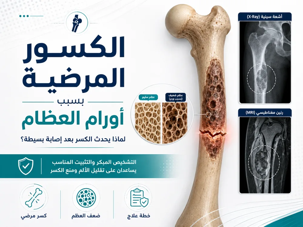 الكسور المرضية بسبب أورام العظام: لماذا يحدث الكسر بعد إصابة بسيطة؟